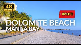 Dolomite Beach Manila Bay UPDATE! Beautiful WHITE SAND Tourist Spot in Manila, Philippines