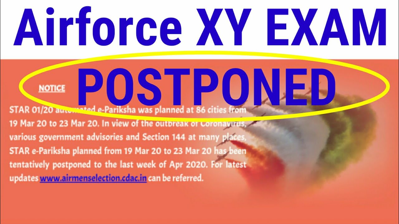 Indian Air Force exam postponed