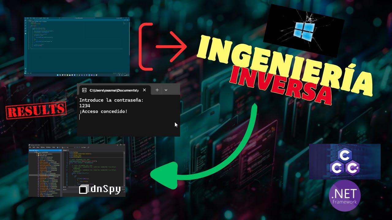 WINDOWS HACKING #1: Cómo hacer INGENIERÍA INVERSA en EJECUTABLES .NET con dnSpy - OusCyb3rH4ck