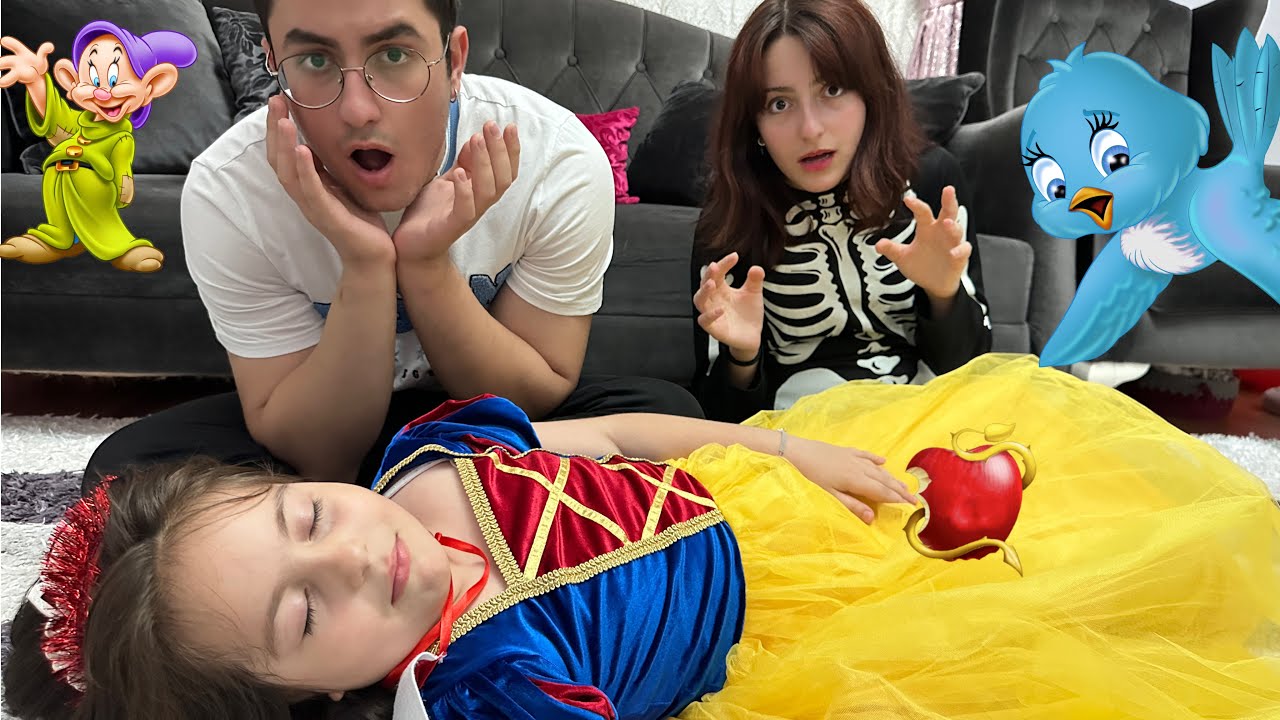 ZEYNEP HİRANUR PAMUK PRENSES ELMA YİYİP BAYILMIŞ/ماما جابت بيبي - جنى مقداد | طيور الجنة