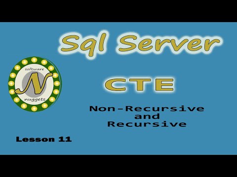 How to use CTE for SQL Server 2019.