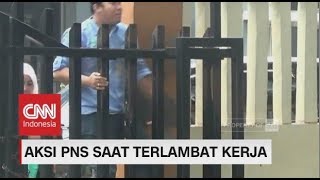 Aksi PNS Saat Terlambat Kerja, Berlarian hingga Panjat Pagar