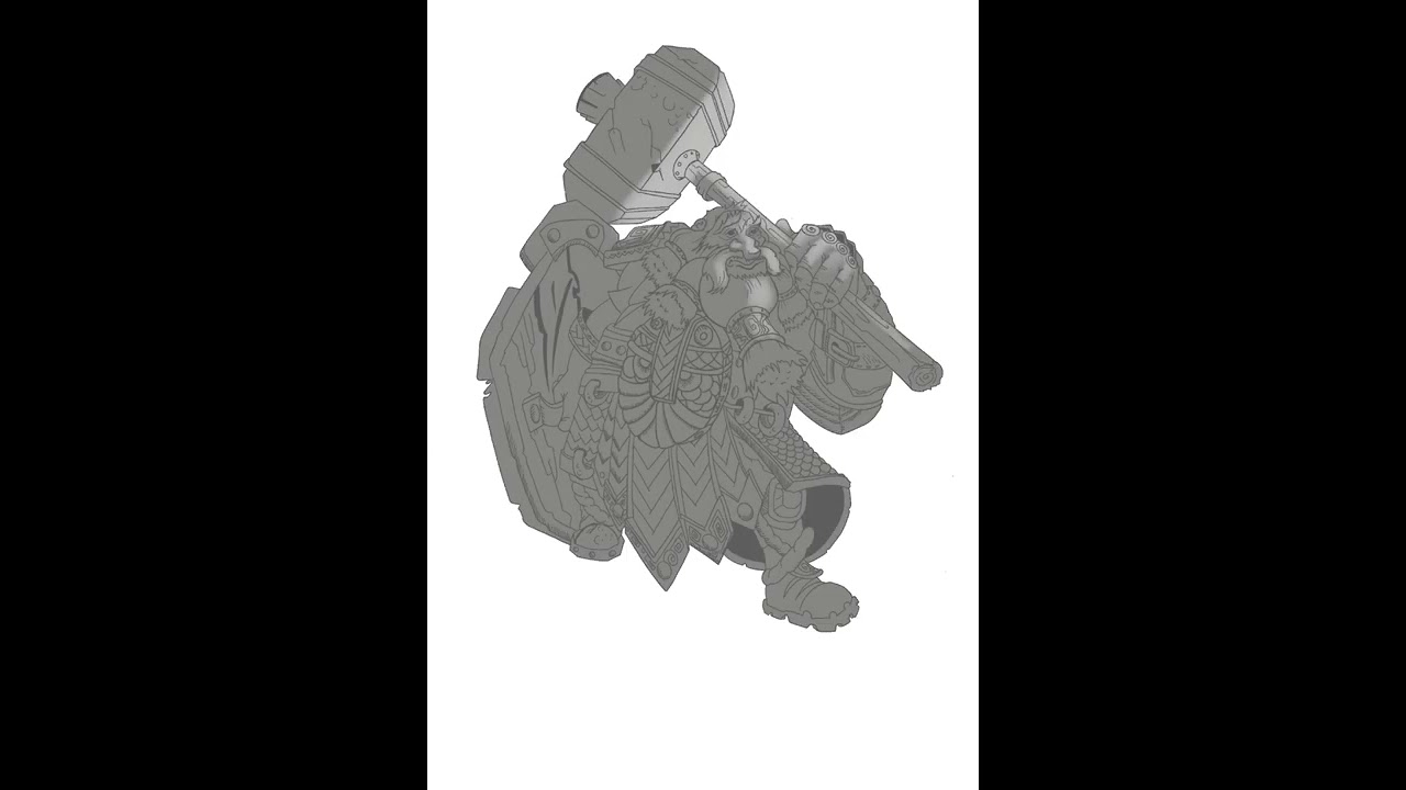 Dwarf Гном/Концепт Арт /Speed Paint x 15 / 30sec