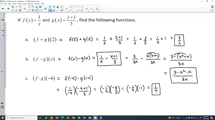 Math 1130 HW 9: Combining Functions Part 2