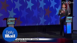 Georgia Democrat challenger Jon Ossoff slams GOP's David Perdue for skipping runoff debate