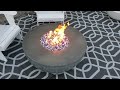 Zen fire bowl live flame