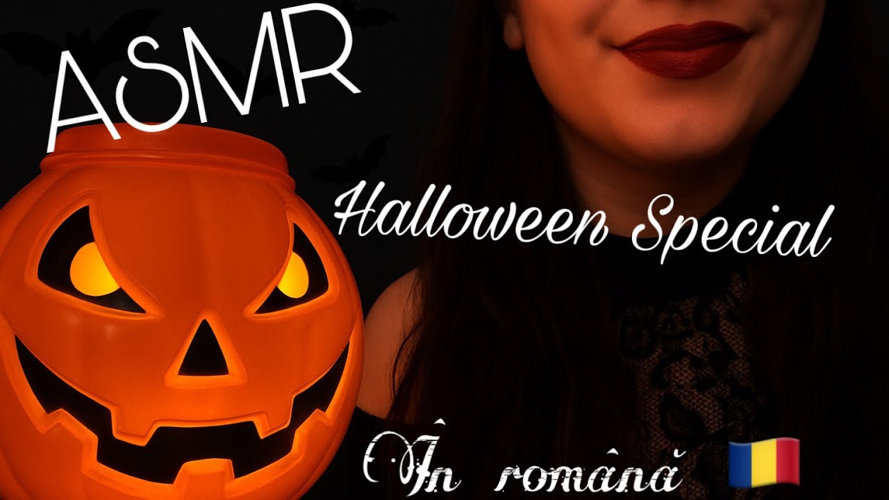 ASMR Romanian - Halloween Candy Taste Test 🇷🇴🎃 Chewing sounds, mouth sounds, ASMR triggers for you