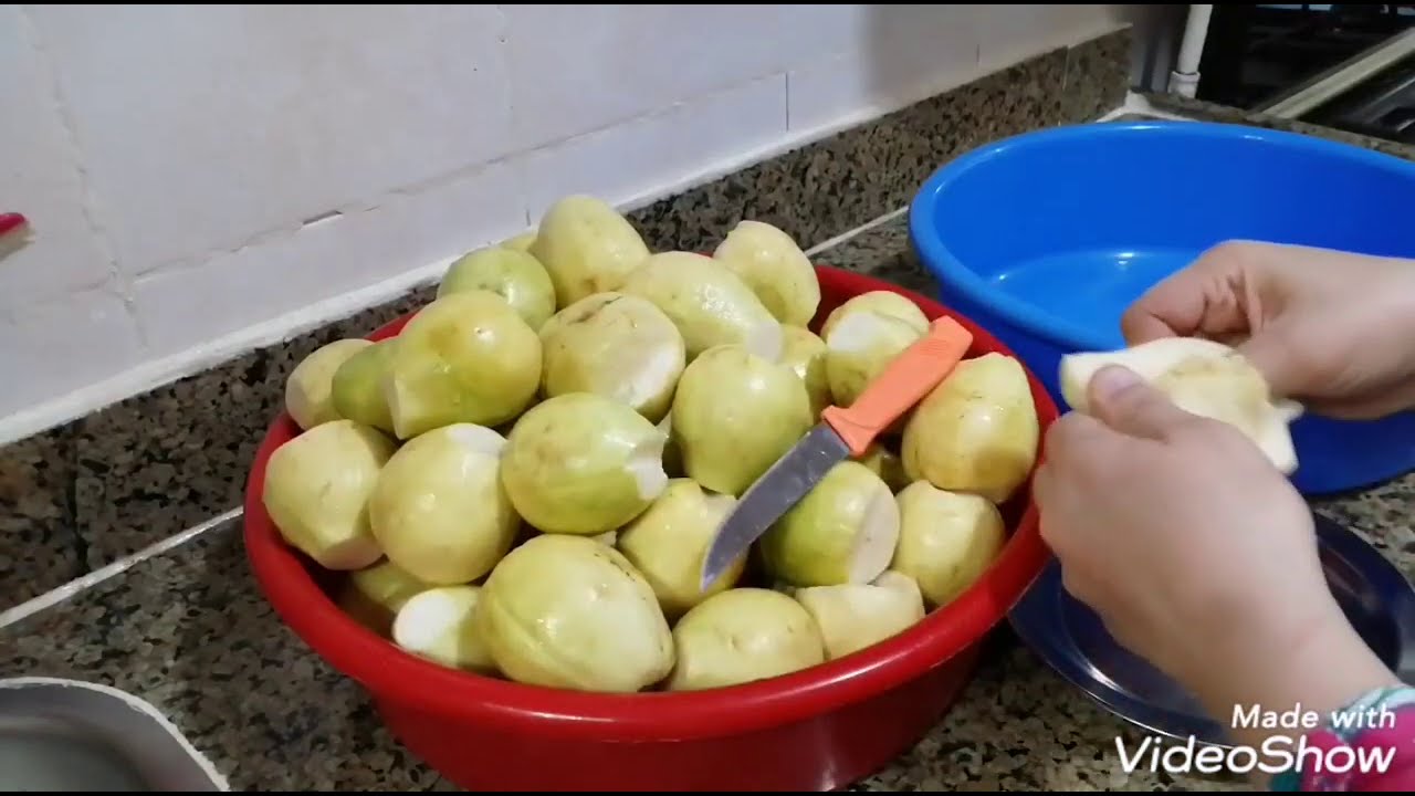 طريقة تخزين الجوافه لرمضان🍐وازاي تفضل بيضه👌ومتعملشى اي ريحه في الفريزر وسرعصيرالكافيه🤫💯
