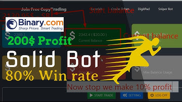 Binary.com Bot Free | 200$ Rapid Profit | Now Working with All Currencies [USD/EUR]