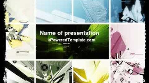 Concept 3D Design PowerPoint Template by PoweredTemplate.com