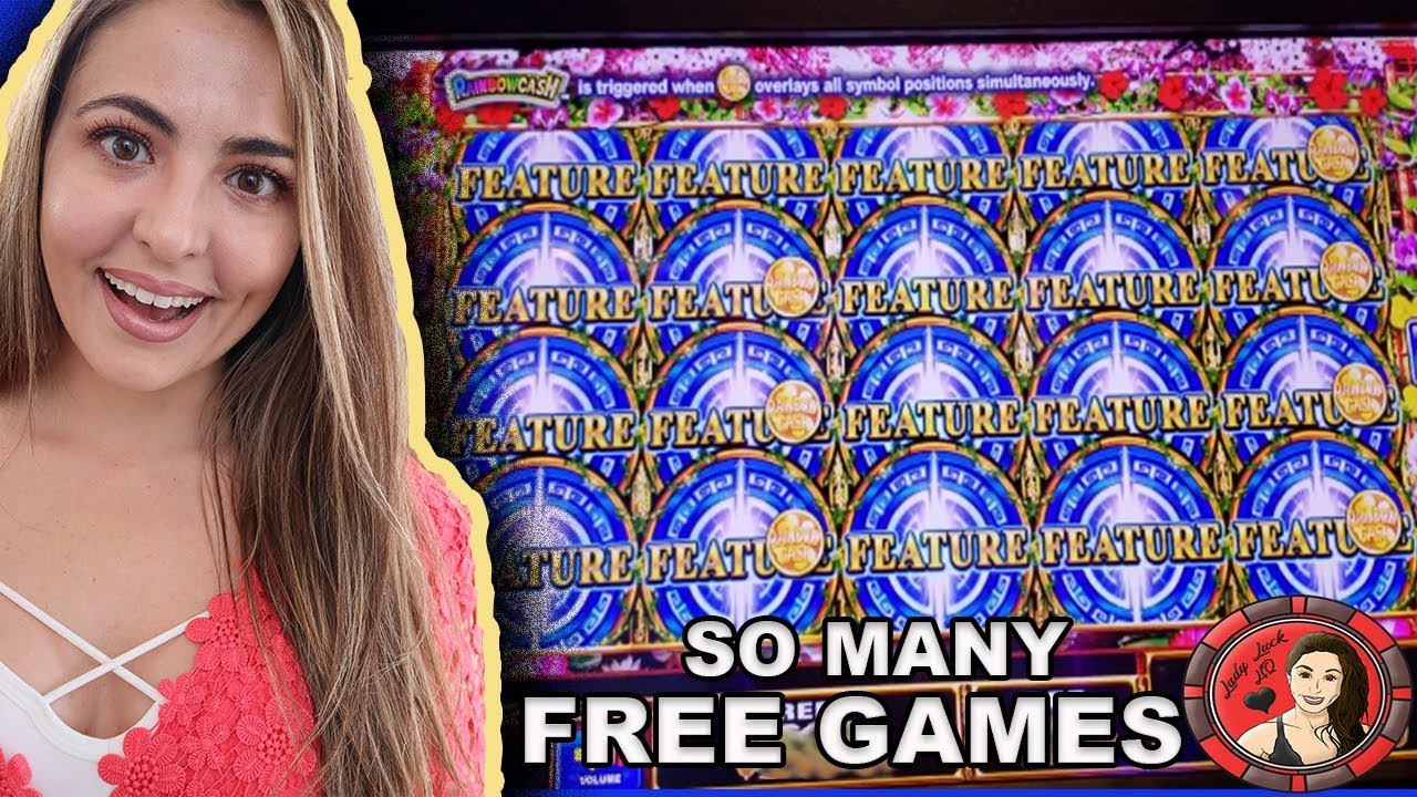 RARE Full Screen Max BET Win on Rainbow Cash Slot Machine!