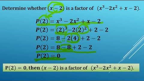 Factor Theorem (Quarter 1 - Module 9) Grade 10