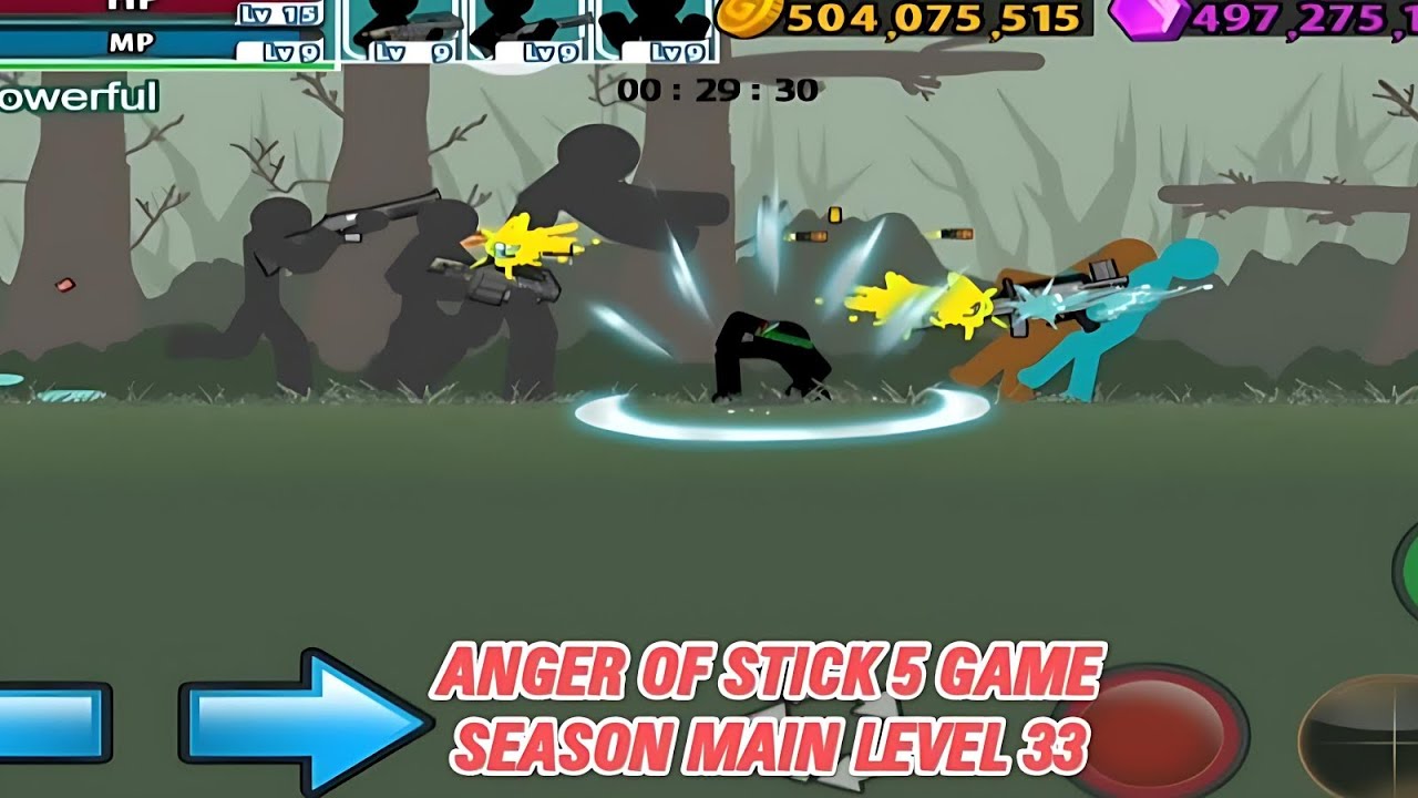 Anger of Stick 5 – LEVEL 33 FULL GAMEPLAY 😱🔥 | Season Mode Hard Battle | Stickman Action Hindi 