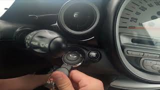 How to Start Engine Using Start/Stop Function in Mini One II ( 2006 - 2012 )