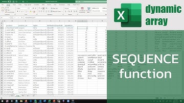 สอน Excel: การสร้างเลขลำดับด้วยฟังก์ชัน SEQUENCE() และการประยุกต์ใช้งาน