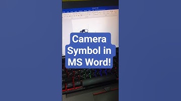Secret Symbol 📸 | Type Camera Emoji in Word #shorts #windows