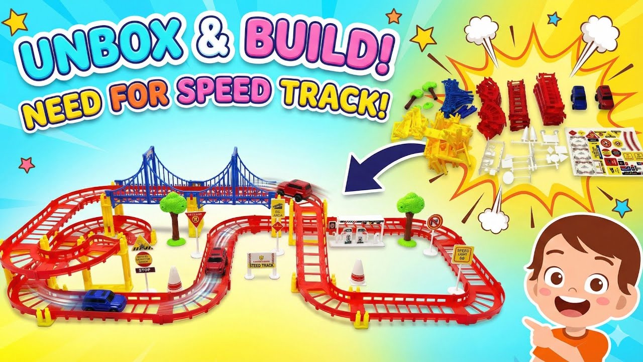 ULTIMATE Racing Ramp Setup! 🏎️ Need for Speed 84 Pcs Track Unboxing