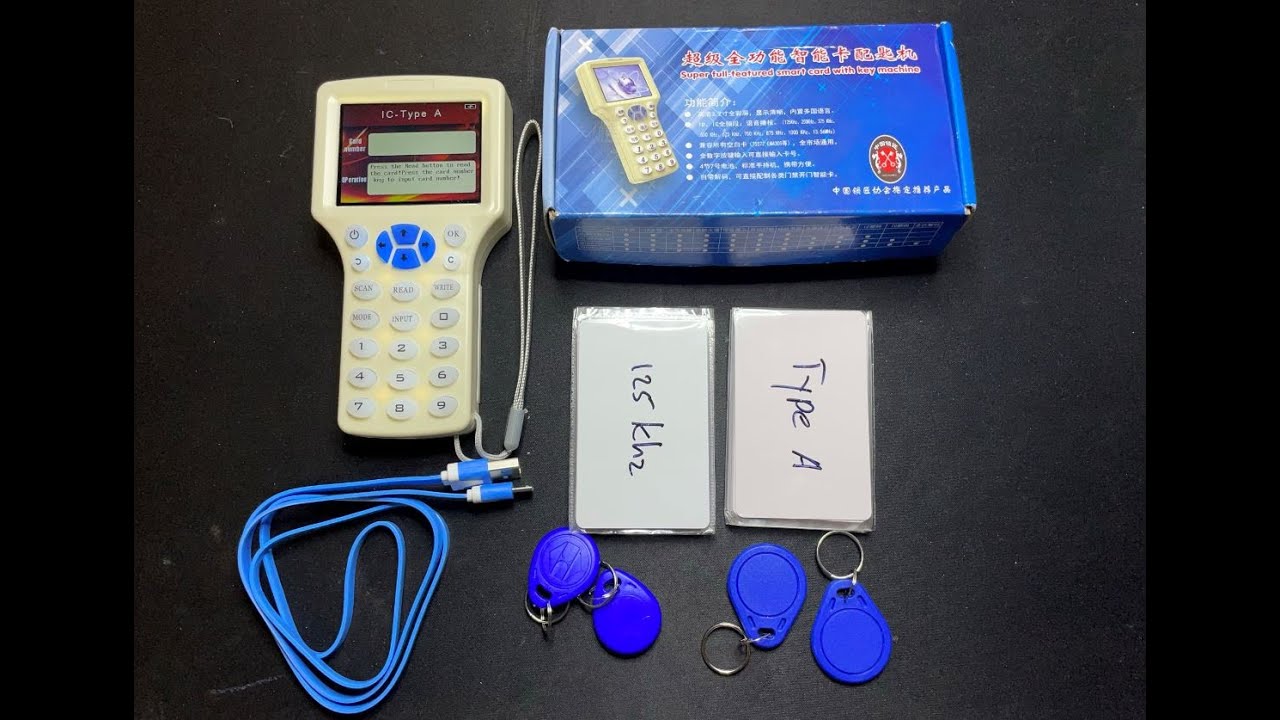 Lecteur, copieur, décodeur RFID NFC 10 fréquences 5YOA à but éducatif  uniquement - Chez Cyril