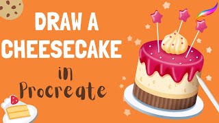 Draw A Cheesecake  - Easy Procreate Tutorial (Step-by-Step) screenshot 3