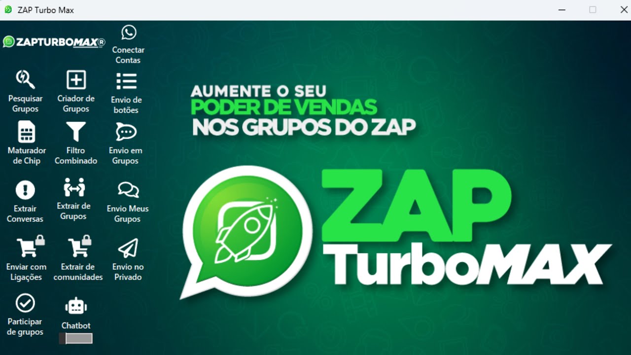 Zap Turbo Max: 2025 🚀 | Envio em Massa no WhatsApp e Chatbot 