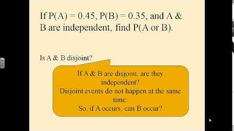 AP Statistics - Probability Rules