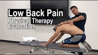 Low Back Pain FULL Physical Therapy Evaluation