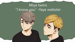 Atsumu's song for his twin | I Know You | Miya twins ♡