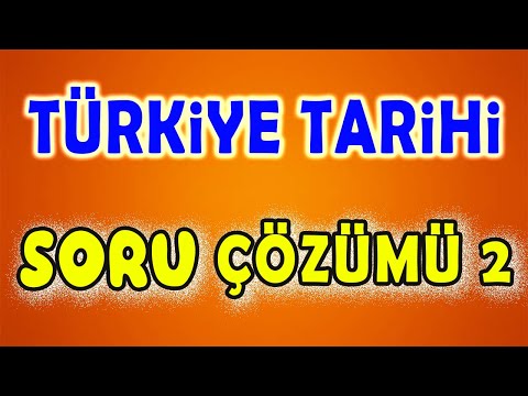 Türkiye Tarihi Anadolu Selçuklu Devleti 2 - Soru Çözümü - YKS KPSS TARİH 2024