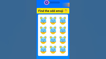 Puzzle quiz game 🤯🤔 | Find the odd emoji #shorts #trending #puzzles #emoji #games #challenge