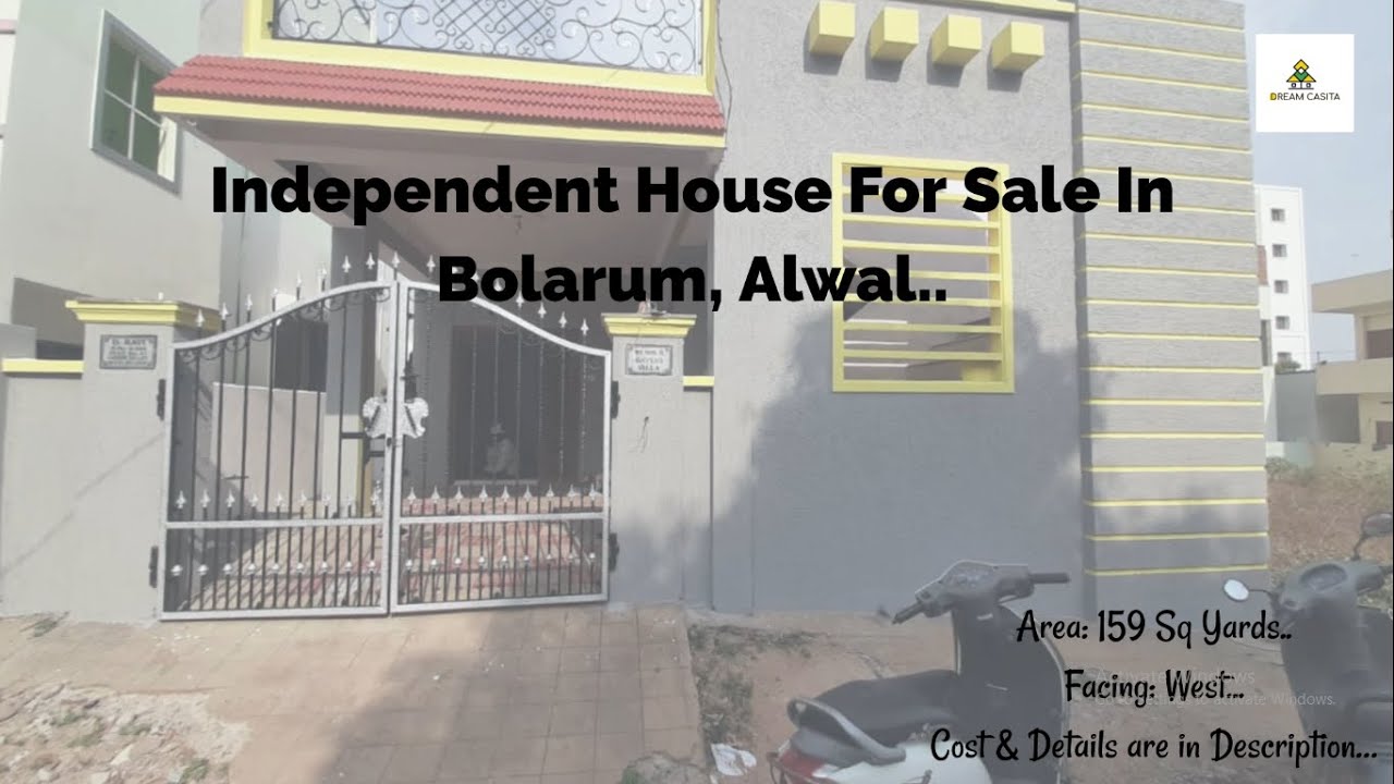 Independent House For Sale In Bolarum Alwal 159 Sq Yards Resale