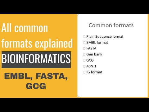 Sequence file format(1) | Explained| Bioinformatics