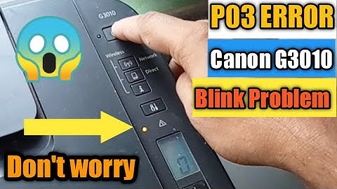 Canon G3010  P03 Error Problem 🤔 🔥 Canon printer light blink Problem #shorts #nitin_saini_official