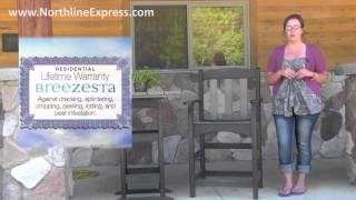 Breezesta Maintenance Free Patio Furniture - Skyline Counter Height Captain's Chair