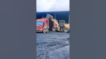 Wheel Loader Loading Overload The Truck #truck #shorts