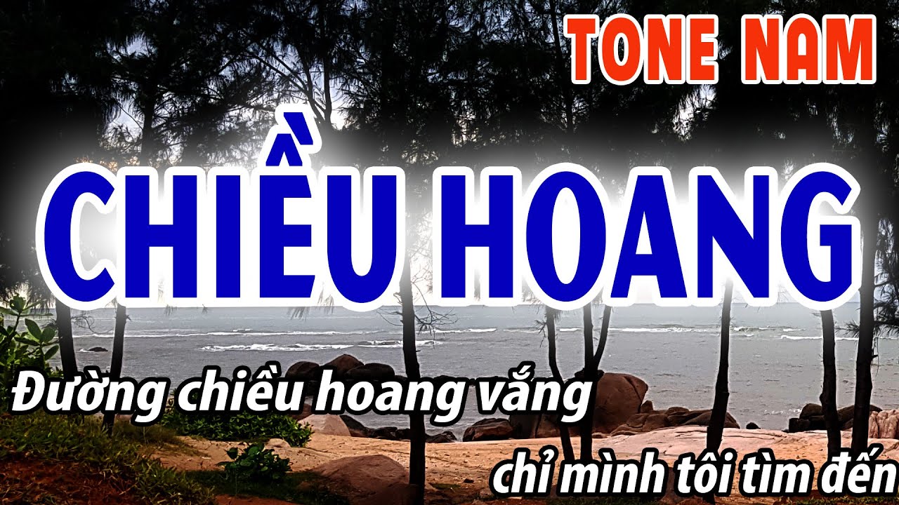 Chiều Hoang Tone Nam | karaoke Đời Sống và Âm Nhạc