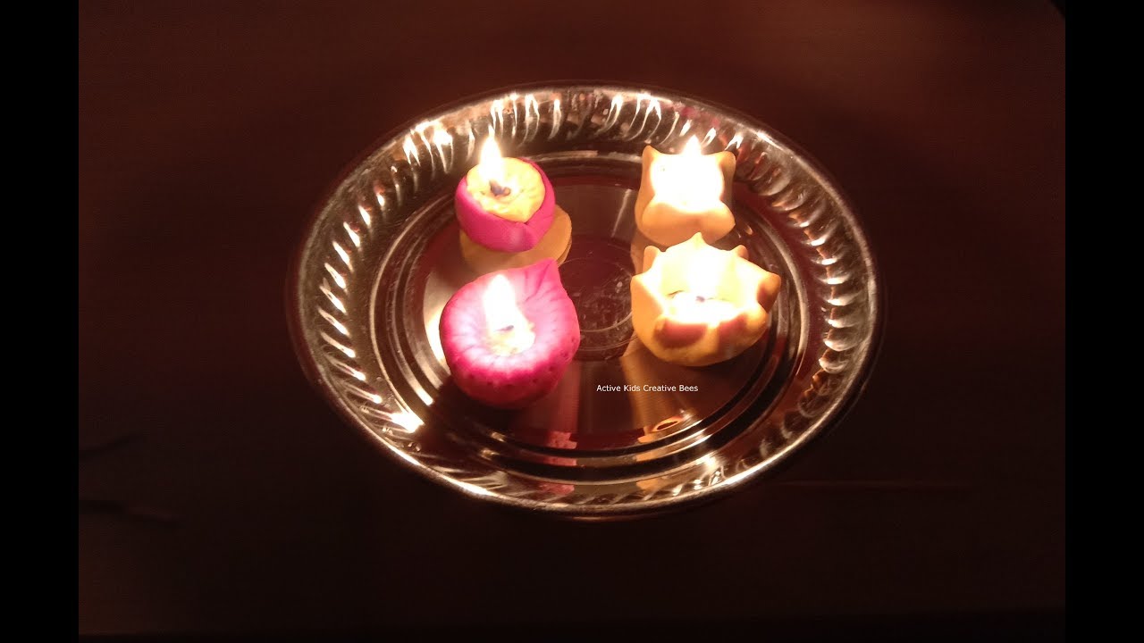 How to make diya from wheat flour How to make diya at home Aate ke