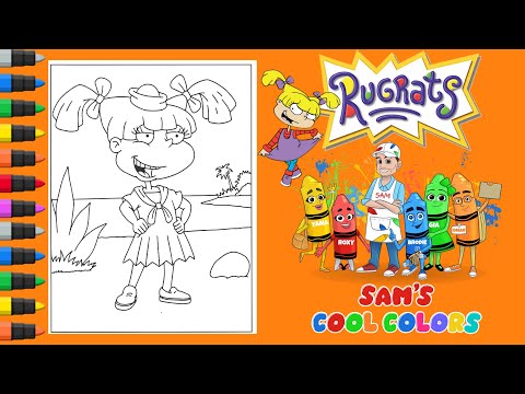 Nickelodeon RUGRATS 5 Marker Coloring Set - Washable Nontoxic Odorless  Sanford
