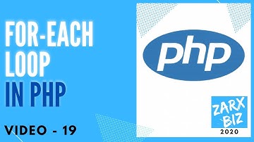 19: Foreach loop in php 8 example | PHP Tutorial | Learn PHP Programming | PHP for Beginners
