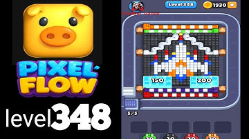 Pixelflow level 348 Guide Walkthrough Solution 