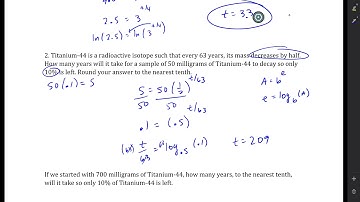Algebra 2   Unit #6 Lessson #7 Homework