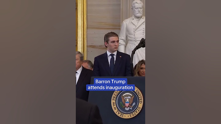 Barron Trump attends inauguration