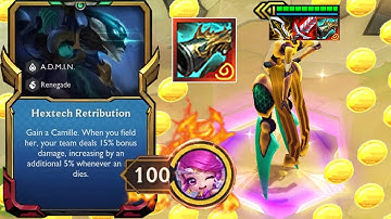 20 Winstreak with "Golden Rain" 3 Star Camille + Hextech Retribution is BROKENNN !! TFT SET 8