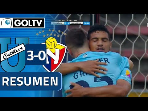 El TRENCITO AZUL GOLEO y SUMÓ | U. Catolica 3-0 El Nacional | LigaPro 2024