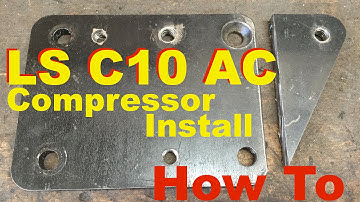 Cold AC on C10 LSx Swapped Part 1 & Front Crossmember Info 73-87 Chevy Truck 5.3 Compressor LS
