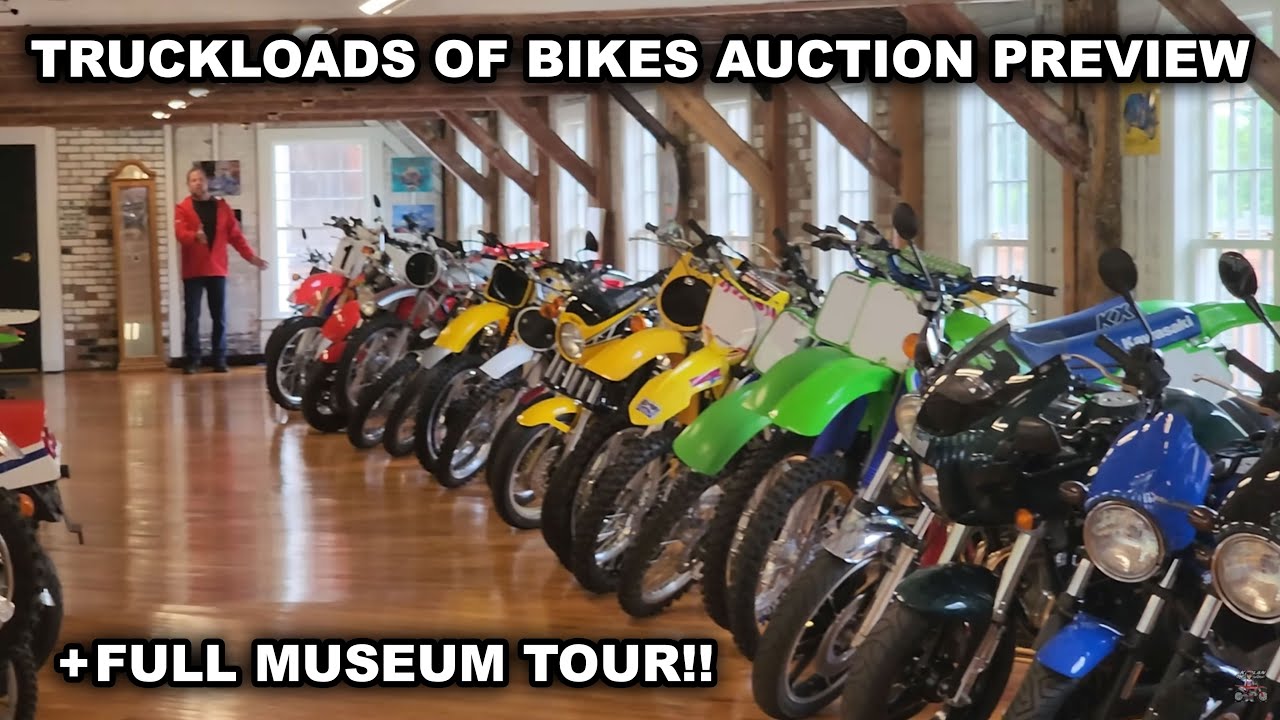 TRUCKLOADS OF BIKES AUCTION PREVIEW + A FULL MUSEUM TOUR!!