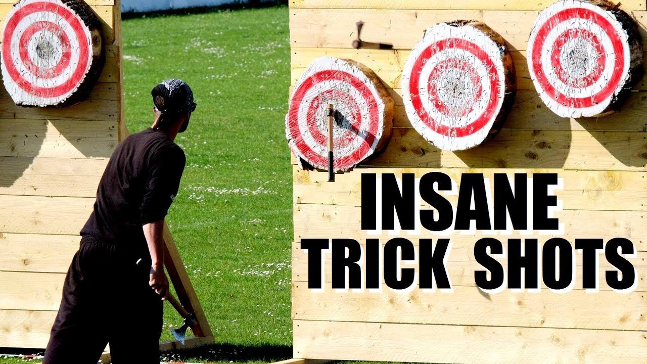 World's Best Knife Throwing Trick Shots Compilation 2017 | Dude Perfect Audition