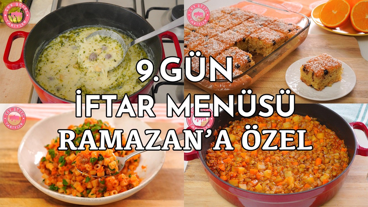 9.GÜN RAMAZAN İFTAR MENÜSÜ 🏆 EKONOMİK ve KOLAY İFTAR YEMEKLERİ | Nefis Yemek Tarifleri