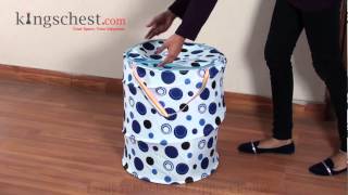 Printed Fabric Foldable Laundry Bag