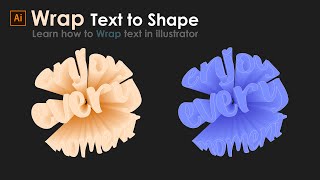 Wrap Text Effect to Shape | Blend Text | Illustrator tutorial CC