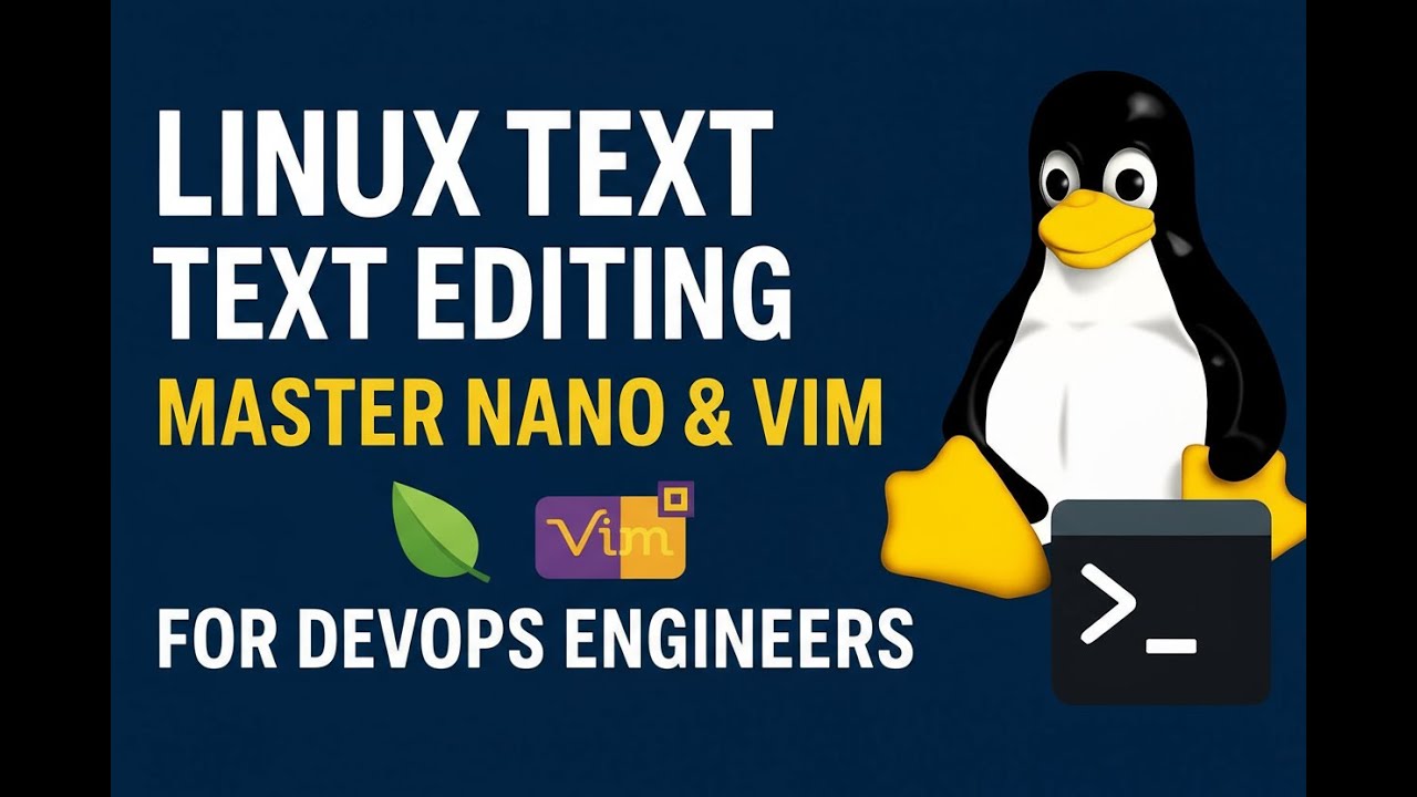 Linux Text Editing – Master nano & vim for DevOps Engineers - YouTube